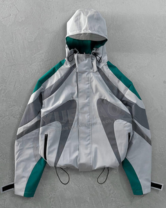 <span class=keywords><strong>Anorak</strong></span> con capucha de nailon personalizado y cremallera, <span class=keywords><strong>impermeable</strong></span>, a prueba de viento, para lluvia, Softshell, suave, para senderismo, rompevientos, chaqueta cortavientos para hombre - Product Image 1