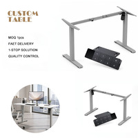 Base de bureau électrique réglable en hauteur à double moteur avec contrôle de mémoire pour pied de table de bureau réglable en hauteur