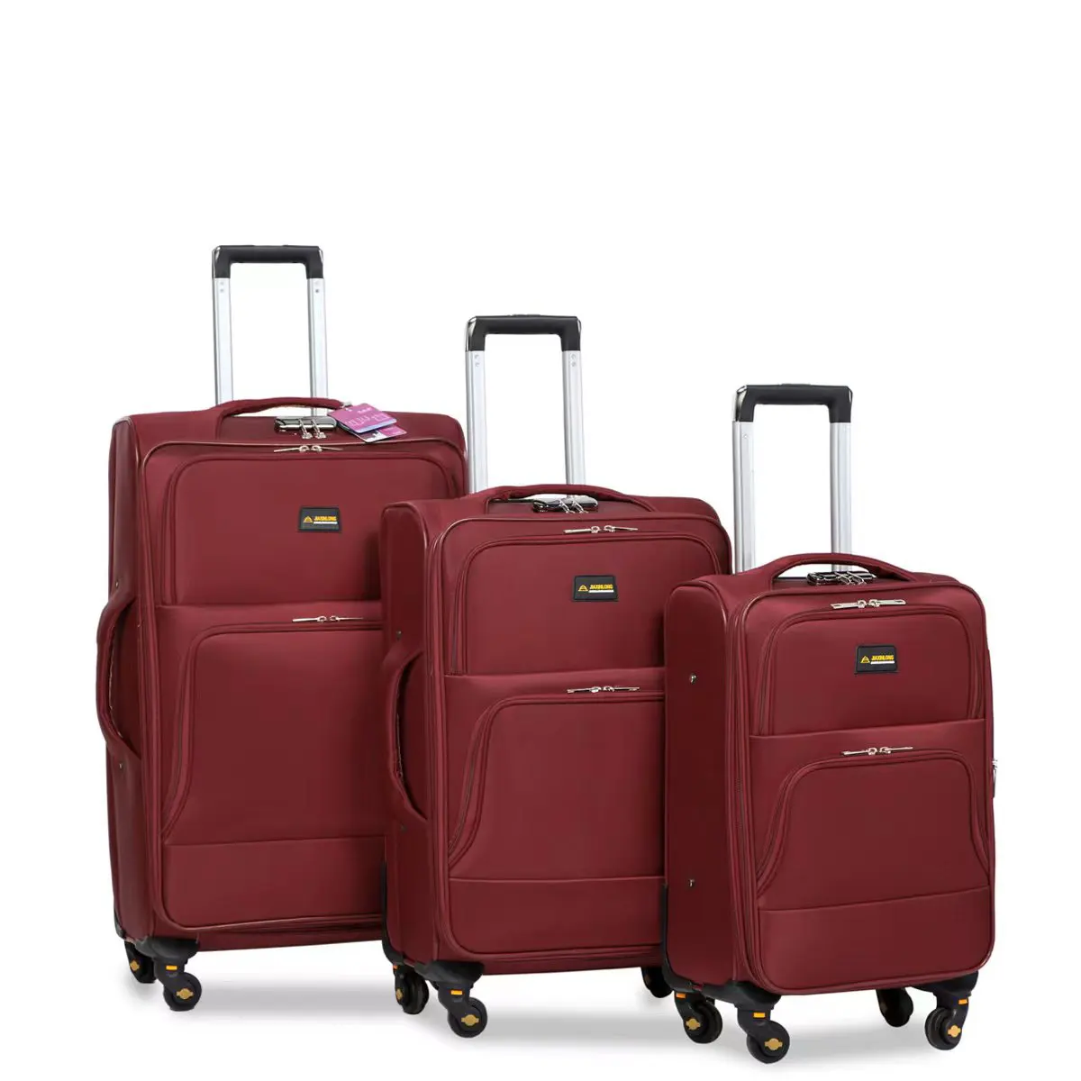 Marksman mala de bagagem de nylon, 4 peças 20/24/28/32 "novo design, conjunto de malas de viagem, 4 peças em 1