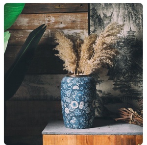 <span class=keywords><strong>Vase</strong></span> en porcelaine décoratif contemporain <span class=keywords><strong>bleu</strong></span> et blanc, <span class=keywords><strong>vase</strong></span> en céramique étanche à haute température pour fleurs, à poser sur la table - Product Image 6