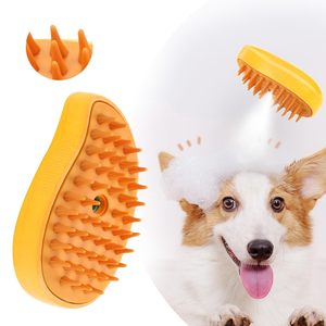 3 in 1 <b>Pet</b> Grooming Hair Comb Multifunctional Cleaning Hair Remover Electric Steamy Spray <b>PET</b> Steam Cat Hair <b>Brush</b> - Product Image 1