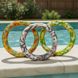 Jouet flottant pour chien en mousse EVA, petit format, design camouflage, écologique, pour interactions aquatiques, jouet interactif pour animaux de compagnie, jouet de mouvement anti-stress - Product Image 2