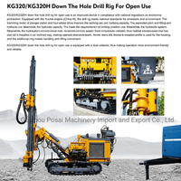Foreuse hydraulique sur chenilles Kaishan KG320H - Machine de forage DTH pour roche, diamètre de forage 80-105 mm, profondeur 25 m pour exploitation en ciel ouvert