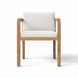 Sillón <span class=keywords><strong>de</strong></span> Comedor <span class=keywords><strong>de</strong></span> Teca <span class=keywords><strong>de</strong></span> Lujo, Contemporáneo y Duradero, Marca FERLY, Asiento Tejido para Patio Exterior, <span class=keywords><strong>Muebles</strong></span> <span class=keywords><strong>de</strong></span> Jardín Cómodos - Product Image 2