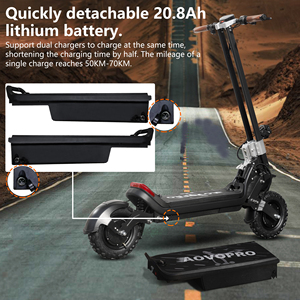 Prix d'usine UE, Royaume-Uni, États-Unis, trottinette électrique à double moteur 2400W, 11 pouces, tout-terrain, pliable, pour adultes, avec application - Product Image 3
