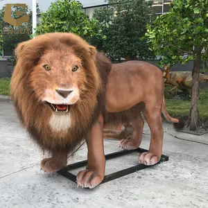 SGAA25 Zoo park life size realistic simulation lion model animatronic live animal lion for sale