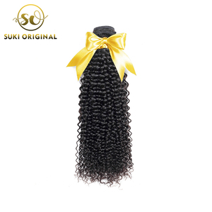 Venta al por mayor sin procesar rastas pelo humano indio que teje rizado extensiones de la India - Product Image 2