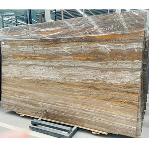 Huaxu Travertin Marmorplatten Natürlicher silbergrauer Travertin marmor für Innenwand paneele und Bodenfliesen