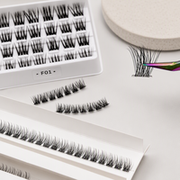 Kit d'extension de cils DIY Beauté, Faux cils en grappe, Vente en gros, Prise en charge de l'emballage et des logos personnalisés