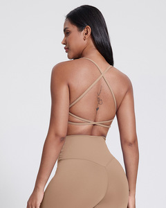 Shinbene điêu khắc đám mây hỗ trợ thấp backless thể thao áo ngực phía trước Twist Yoga đào tạo áo ngực - Product Image 6