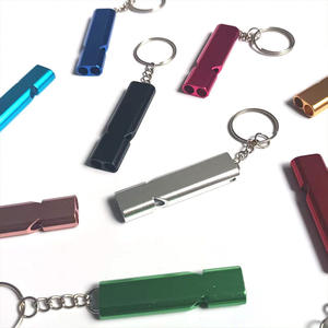 Silbato de Supervivencia de Aleación de Aluminio, Doble Frecuencia, Silbato de Rescate para Exteriores, Multicolor, Equipo de Seguridad Duradero - Product Image 1