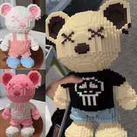Source Usine Spot Livraison Éducatifs DIY Ours Brique Blocs de Construction Ensembles Jouets Pour Enfants