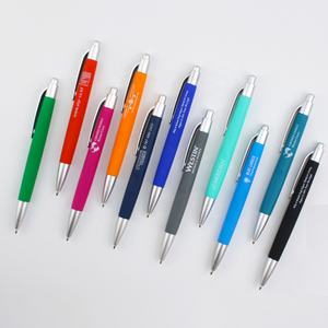 Snelle levering, lage minimale bestelhoeveelheid, promotioneel cadeauartikel, hotelpennen, goedkope rubber beklede balpennen - Product Image 5