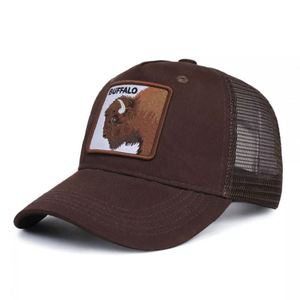 Gorras de Béisbol Personalizadas al por Mayor de Fábrica con Logotipo Bordado, Gorras Trucker de 5 Paneles con Malla y Bordado de Animales - Product Image 6