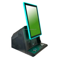 Kabinet Game Arcade Vertikal Mewah Baru 23,8'' dengan Tombol Tekan, Akseptor Uang, dan Desain Metalik untuk Mesin Game Keterampilan