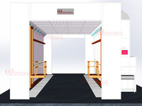 Cabine de peinture universelle pour bus en Russie, cabine de peinture à gaz pour bus, cabines de peinture pour bus