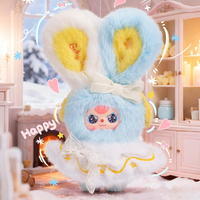 Meilleures ventes : Série Hiver Bébé Trois, Boîte mystère de jouets aléatoires à thème dessin animé Kawaii, 6 pièces de jouets porte-clés en peluche mignons pour cadeaux
