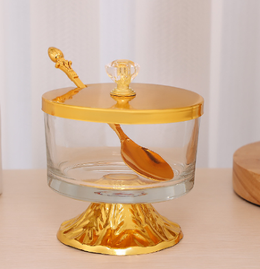 Pot de Sauce Soja en Verre <span class=keywords><strong>Fer</strong></span> <span class=keywords><strong>Forgé</strong></span> de Style Européen pour la Maison, Cuisine, Salon, Snack, Décor de Sucre, Pots de Crémier - Product Image 2