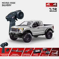 Camioneta Todoterreno RC a Escala 1/12, F150 4WD, Control Remoto 2.4G, con Luces Simuladas