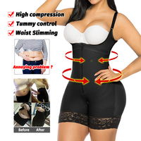 Etiqueta privada Etapa 2 Post Op BBL Body Shaper Control de barriga Body adelgazante Levantador de glúteos Transpirable Colombiano S 2 piezas