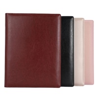 Vente chaude en gros A4 Pu cuir portefeuille dossier avec bloc-notes