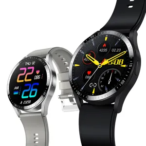 1.28 ''tam yuvarlak ekran spor akıllı saat 2022 yeni varış NK35C uzun pil ile kalp hızı akıllı saat erkekler kadınlar için
