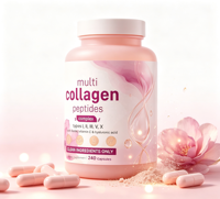 Capsules de collagène multi-peptides en marque privée OEM pour la peau, les cheveux, les ongles et les articulations