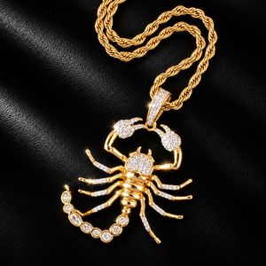 Oferta Especial: Collar con Colgante de Escorpión Hip Hop <span class=keywords><strong>CZ</strong></span>, Chapado en PVD, Joyería de Moda para Hombre, Regalo para Fiestas y Eventos - Product Image 6
