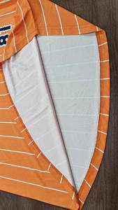 Camisetas de práctica de béisbol bordadas americanas con botones a rayas personalizadas, jersey de malla de poliéster 100% a rayas, sublimación transpirable - Product Image 2