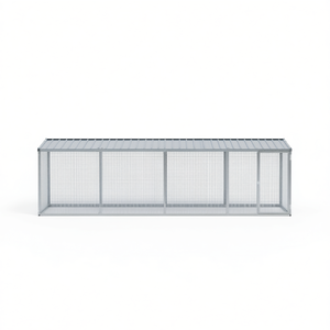 Cage à poulets en acier galvanisé gris D0100H7U81X, abri durable pour volailles - Product Image 1