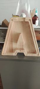 Personalizzato 23cm in legno lettera Custom salvadanaio inglese legno denaro alfabeto banca con modello di <span class=keywords><strong>moneta</strong></span> - Product Image 3