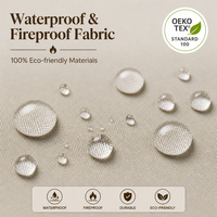 Stores enrouleurs occultants isolants thermiquement, protection solaire et intimité, en polyester blanc