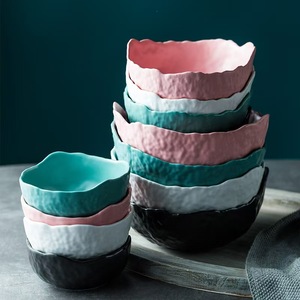 Tazón de Postre de Cerámica Nórdica, Individual, Personalizado, Irregular, para Frutas y Ensaladas, Vajilla Sostenible - Product Image 6