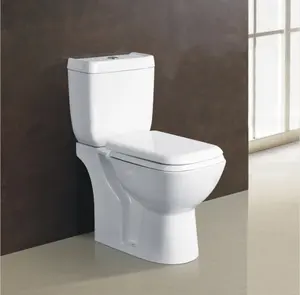 Wc armário de cerâmica/porcelana glaze/esmalte duas peças s-armadilha wc com preços baixos