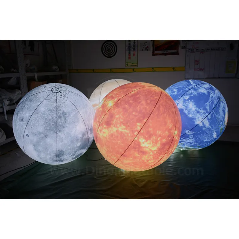 Olaylar için sıcak satış ekran dekoratif özel küre topu şişme gezegen balon