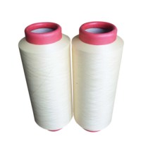 Hilo de poliéster DTY 75D/36F semibrillante, blanco crudo, para tela de ropa