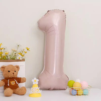Ballon géant en aluminium Mylar rose bébé de 40 pouces, ballon à l'hélium, révélation du sexe, fête prénatale, décoration de fête d'anniversaire
