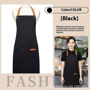 Delantal de Trabajo Personalizado con Logotipo, de Alta Calidad, Talla Adulto, Ajustable, Moderno, Cruzado, para Mujeres y Hombres, para Artistas, Peluqueros, Baristas, Cafeterías, Panaderías - Product Image 6