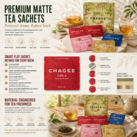 Sachet personnalisé multi-textures laminé à trois soudures, mat, en BOPP/Papier/VMPET/PE, pochette plate de qualité alimentaire pour portion individuelle