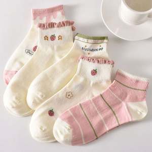 Spring Summer Thin Short Women <b>Socks</b> Comfortable Cotton Ankle <b>Socks</b> for Woman - Product Image 4