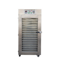 Commerciële fruit- en groente-droogmachine van koolstofstaal met roterende 20 trays worstdroger gasverwarming 220V/380V