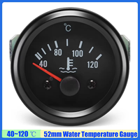 Medidor de Temperatura del Agua Eléctrico de 12V 24V, Sensor de Temperatura del Agua de 40-120°C, 52mm, Piezas para Generador Diésel, para Automóviles Diésel