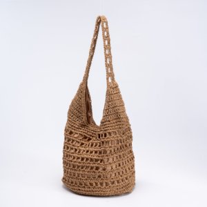 Nuova Borsa a Secchiello Rotonda Intrecciata a Mano con Tracolla - Borsa Tote da <span class=keywords><strong>Donna</strong></span> per Vacanze e Spiaggia - Product Image 2