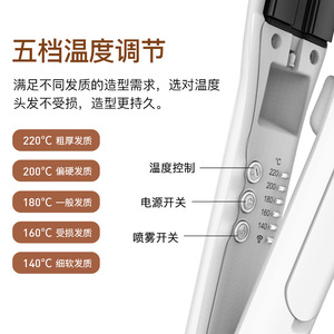 Infrared Spray Hair Straightener 2 In 1 Styling And Conditioning Electric With Ionic Technology For Home Travel Use - Product Image 3
