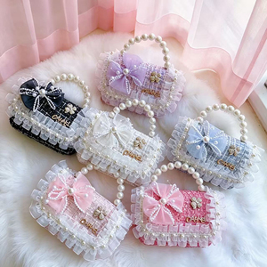 Little Girls Gift Princess Pearl <b>Mini</b> Handbag New Fashion Chain Shoulder Crossbody <b>Bag</b> Wholesale - Product Image 5