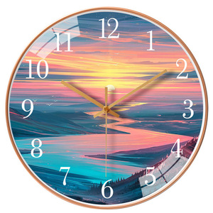 Light and Decoration 10inch Aluminum <b>Clocks</b> Home Decorative Metal <b>Wall</b> <b>Clock</b> - Product Image 3
