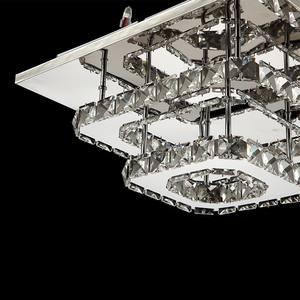 Plafonnier LED moderne décoratif 36W à 2 anneaux carrés en cristal, <span class=keywords><strong>luminaire</strong></span> encastré AC85-260V pour <span class=keywords><strong>salle</strong></span> <span class=keywords><strong>de</strong></span> <span class=keywords><strong>bain</strong></span> et hall d'entrée - Product Image 5