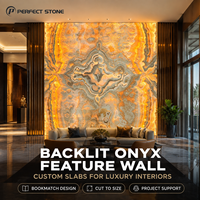 Panneau en pierre d'onyx jaune rétroéclairé, dalle de marbre transparente, vente en gros, décoration, dalle d'onyx pour projet hôtelier
