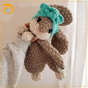 Ganchillo Bonnie Bunny Lovely <span class=keywords><strong>Amigurumi</strong></span> Toy Edredón manta Regalo para niños Kawaii Baby Gift Rabbit - Product Image 5