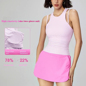 Short <span class=keywords><strong>de</strong></span> soutien-gorge <span class=keywords><strong>de</strong></span> tennis confortable à soutien élevé pour femmes jupes <span class=keywords><strong>de</strong></span> golf à motif solide tenues 2 pièces avec logo avant costumes <span class=keywords><strong>de</strong></span> golf sexy - Product Image 2